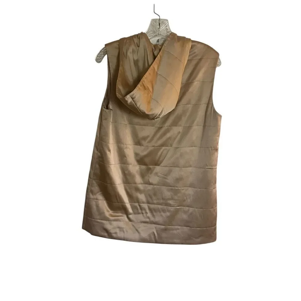 Oscar De La Renta Women’s Gold Hooded Vest Gold Size 8